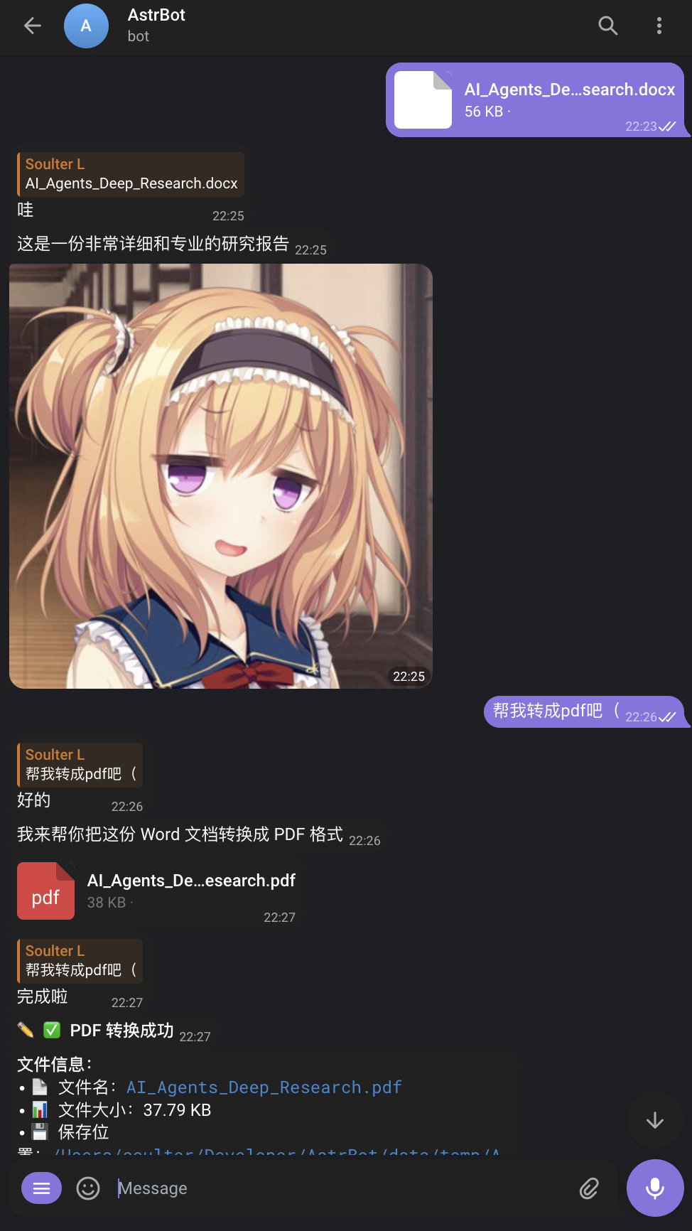 AstrBot use cases including group AI assistant customer service and developer platform